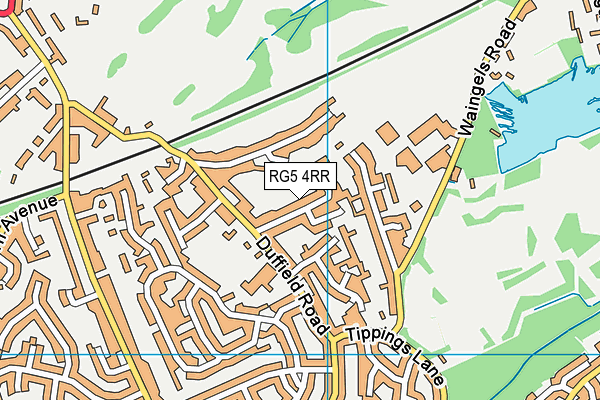 RG5 4RR map - OS VectorMap District (Ordnance Survey)