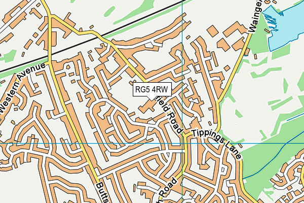 Willow Bank Infant School map (RG5 4RW) - OS VectorMap District (Ordnance Survey)