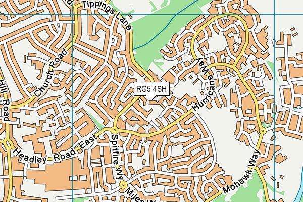 RG5 4SH map - OS VectorMap District (Ordnance Survey)