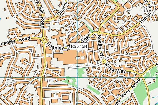 RG5 4SN map - OS VectorMap District (Ordnance Survey)