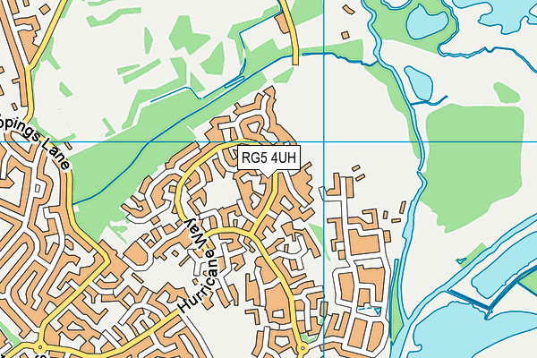 RG5 4UH map - OS VectorMap District (Ordnance Survey)