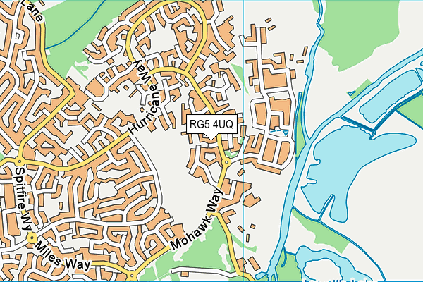RG5 4UQ map - OS VectorMap District (Ordnance Survey)