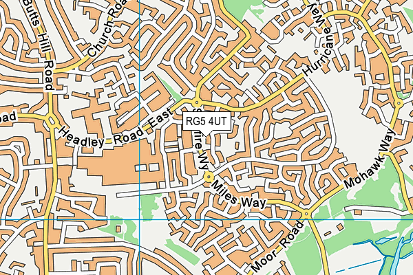 RG5 4UT map - OS VectorMap District (Ordnance Survey)