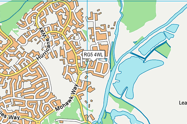 RG5 4WL map - OS VectorMap District (Ordnance Survey)