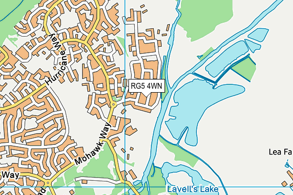 RG5 4WN map - OS VectorMap District (Ordnance Survey)
