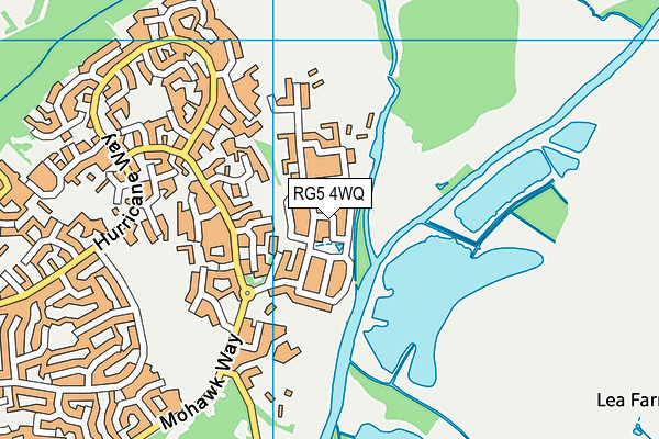 RG5 4WQ map - OS VectorMap District (Ordnance Survey)