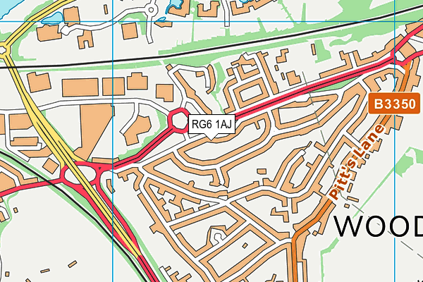 RG6 1AJ map - OS VectorMap District (Ordnance Survey)