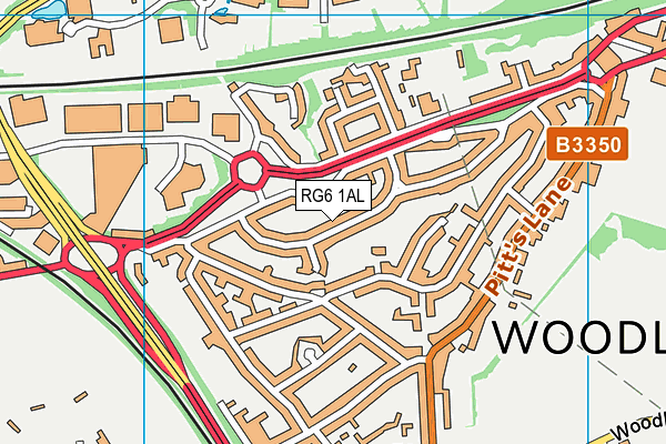 RG6 1AL map - OS VectorMap District (Ordnance Survey)