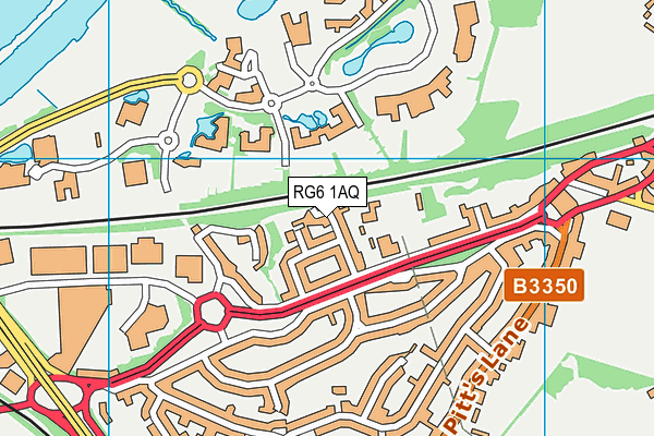 RG6 1AQ map - OS VectorMap District (Ordnance Survey)