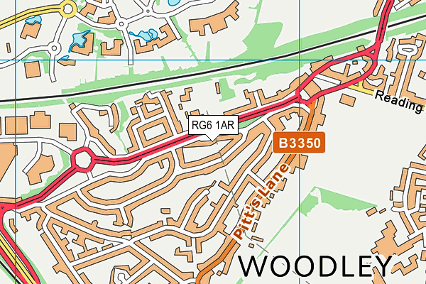 RG6 1AR map - OS VectorMap District (Ordnance Survey)