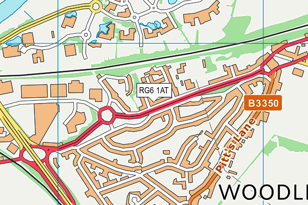 RG6 1AT map - OS VectorMap District (Ordnance Survey)