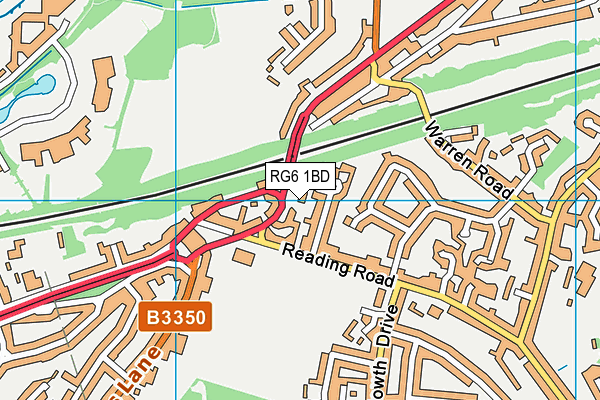 RG6 1BD map - OS VectorMap District (Ordnance Survey)