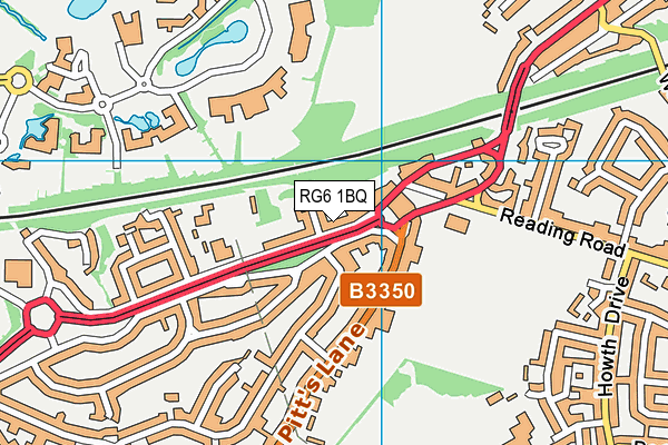 RG6 1BQ map - OS VectorMap District (Ordnance Survey)