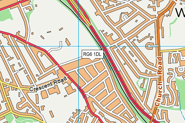 RG6 1DL map - OS VectorMap District (Ordnance Survey)