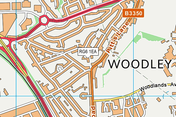 RG6 1EA map - OS VectorMap District (Ordnance Survey)