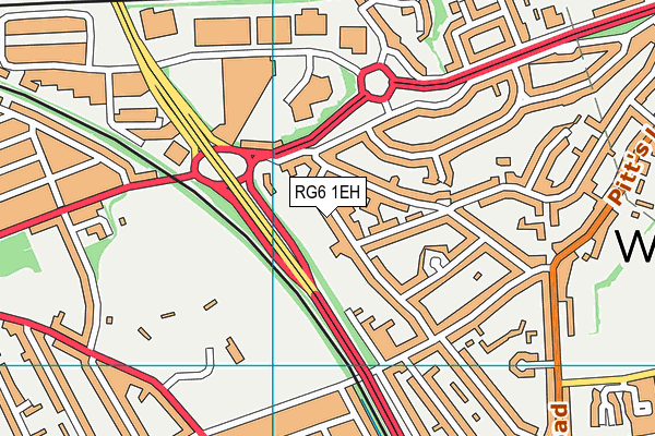 RG6 1EH map - OS VectorMap District (Ordnance Survey)
