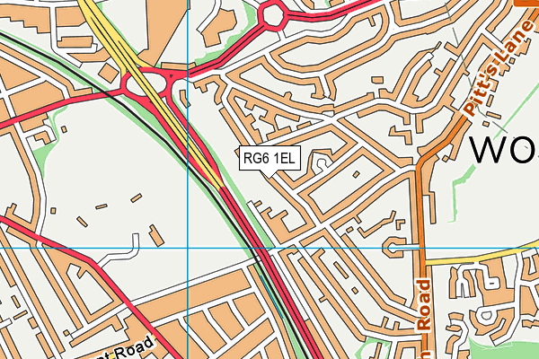 RG6 1EL map - OS VectorMap District (Ordnance Survey)