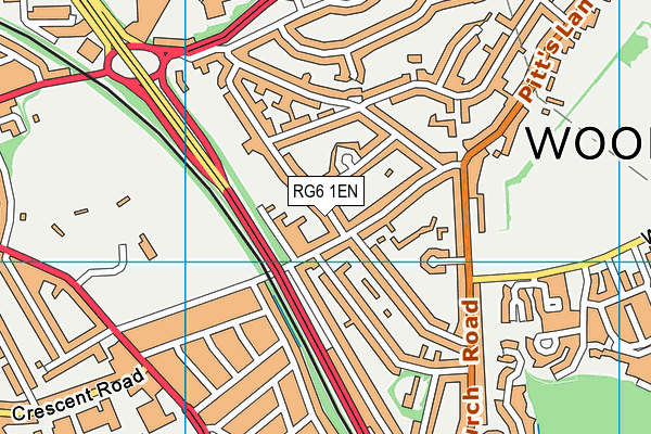 RG6 1EN map - OS VectorMap District (Ordnance Survey)