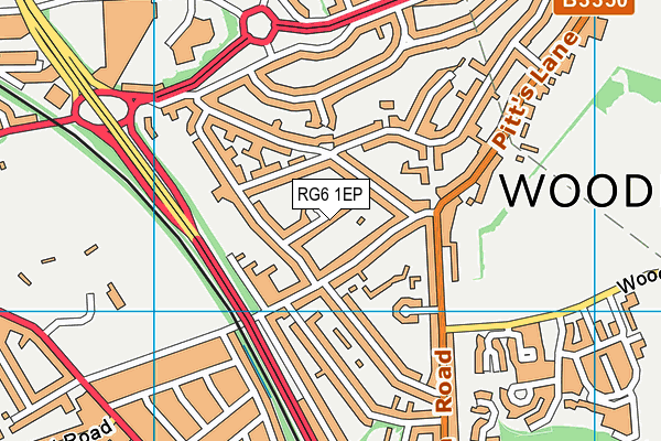 RG6 1EP map - OS VectorMap District (Ordnance Survey)