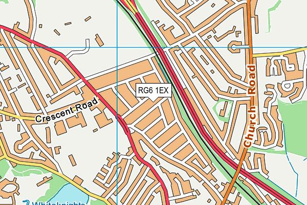 RG6 1EX map - OS VectorMap District (Ordnance Survey)