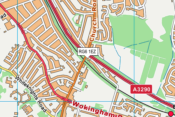 RG6 1EZ map - OS VectorMap District (Ordnance Survey)