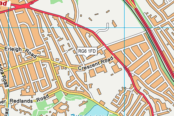 RG6 1FD map - OS VectorMap District (Ordnance Survey)