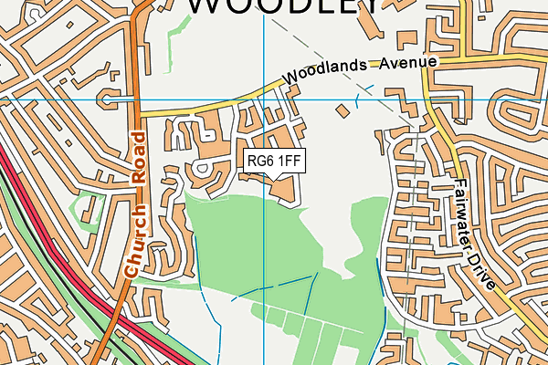 RG6 1FF map - OS VectorMap District (Ordnance Survey)