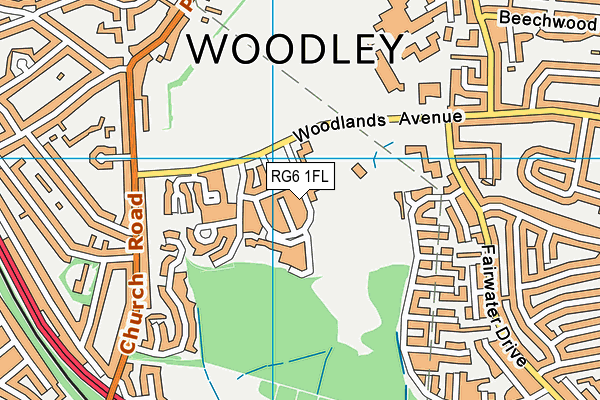 RG6 1FL map - OS VectorMap District (Ordnance Survey)