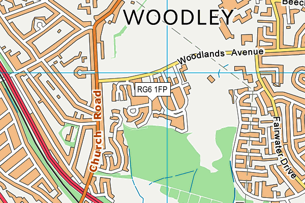 RG6 1FP map - OS VectorMap District (Ordnance Survey)