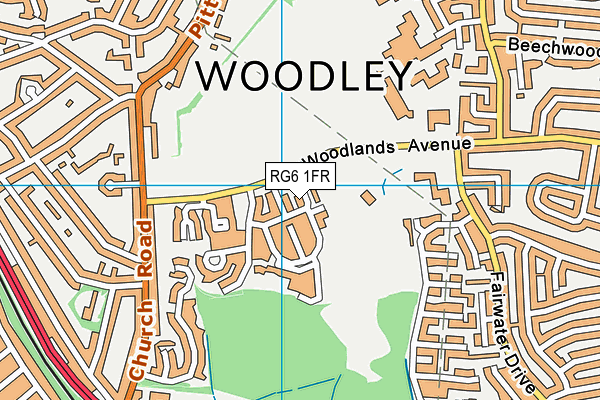 RG6 1FR map - OS VectorMap District (Ordnance Survey)