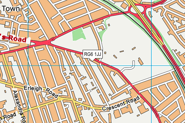 RG6 1JJ map - OS VectorMap District (Ordnance Survey)