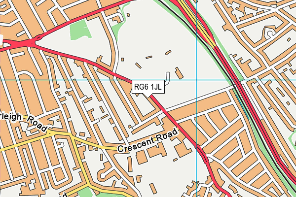 RG6 1JL map - OS VectorMap District (Ordnance Survey)