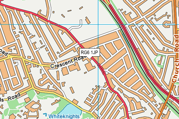 RG6 1JP map - OS VectorMap District (Ordnance Survey)