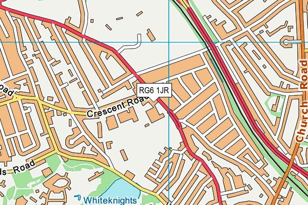 RG6 1JR map - OS VectorMap District (Ordnance Survey)