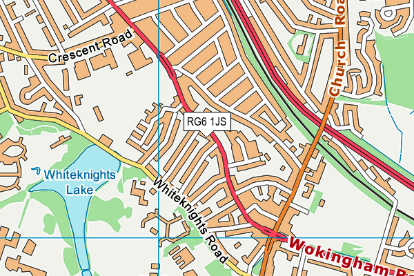 RG6 1JS map - OS VectorMap District (Ordnance Survey)