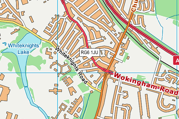 RG6 1JU map - OS VectorMap District (Ordnance Survey)