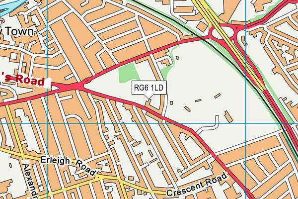RG6 1LD map - OS VectorMap District (Ordnance Survey)