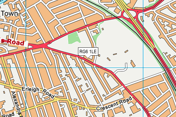 RG6 1LE map - OS VectorMap District (Ordnance Survey)