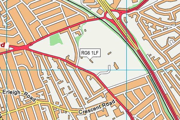 Palmer Park Leisure Centre And Stadium map (RG6 1LF) - OS VectorMap District (Ordnance Survey)