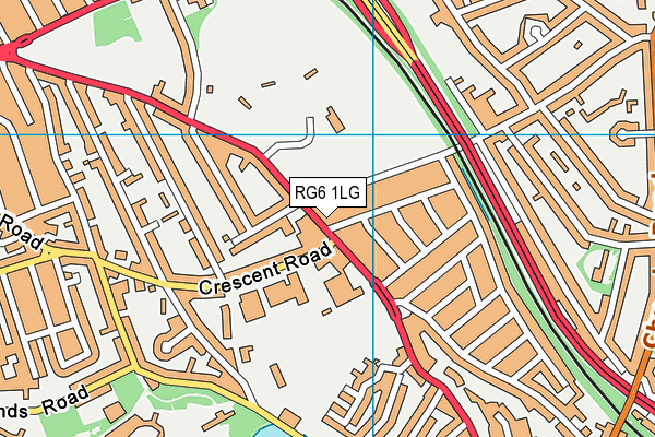 RG6 1LG map - OS VectorMap District (Ordnance Survey)