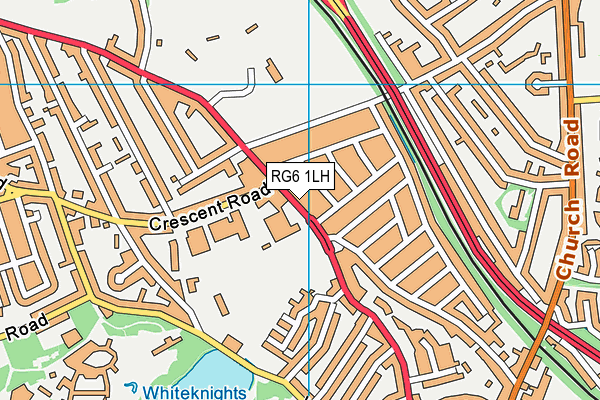 RG6 1LH map - OS VectorMap District (Ordnance Survey)