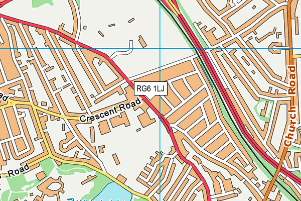 RG6 1LJ map - OS VectorMap District (Ordnance Survey)