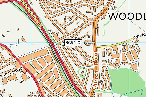 RG6 1LQ map - OS VectorMap District (Ordnance Survey)