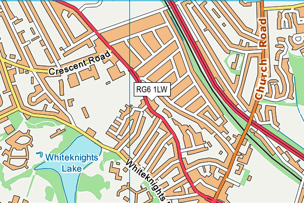 RG6 1LW map - OS VectorMap District (Ordnance Survey)