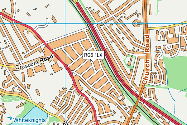 RG6 1LX map - OS VectorMap District (Ordnance Survey)