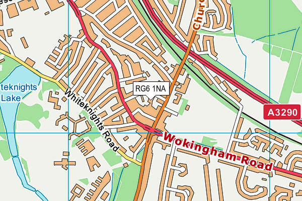 RG6 1NA map - OS VectorMap District (Ordnance Survey)