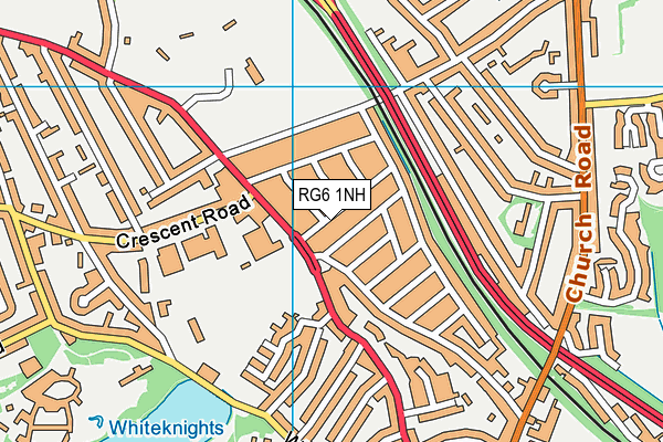 RG6 1NH map - OS VectorMap District (Ordnance Survey)