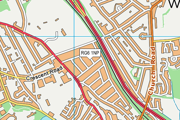 RG6 1NP map - OS VectorMap District (Ordnance Survey)