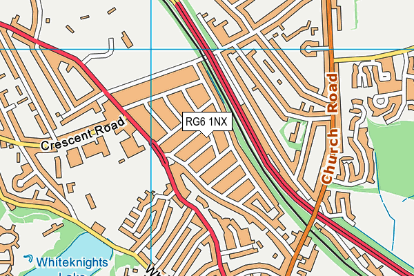 RG6 1NX map - OS VectorMap District (Ordnance Survey)