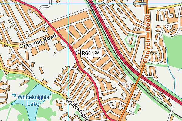 RG6 1PA map - OS VectorMap District (Ordnance Survey)